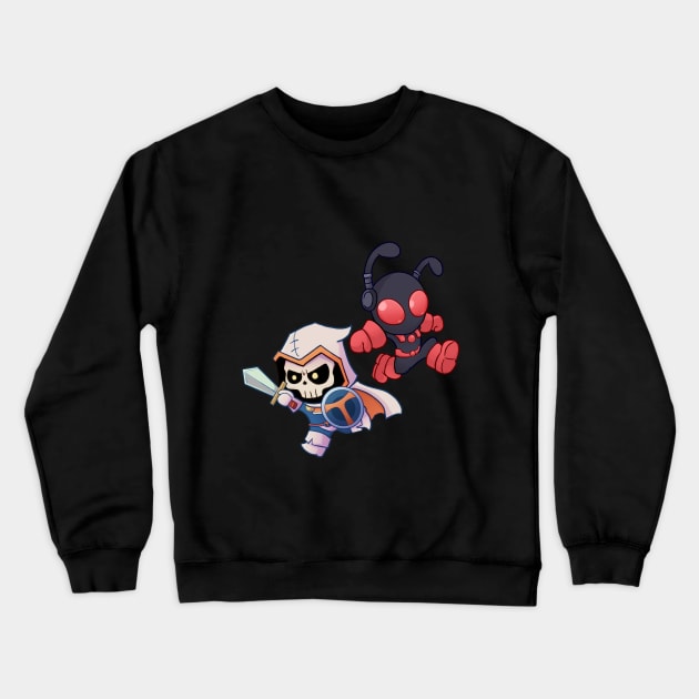 Chibi Tasky and his Lil' Buddy! Crewneck Sweatshirt by Kamy2425